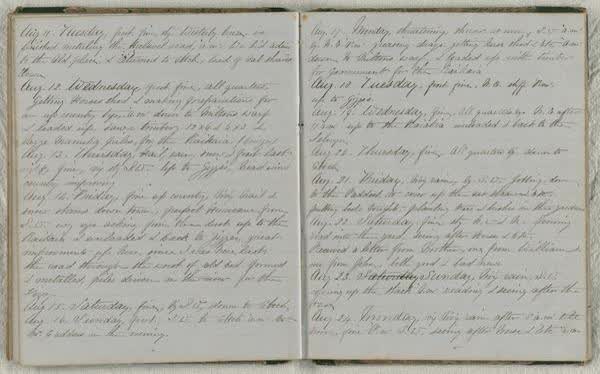 Log Book 1862, spread 52 of 91, Archive 971-1, 1862