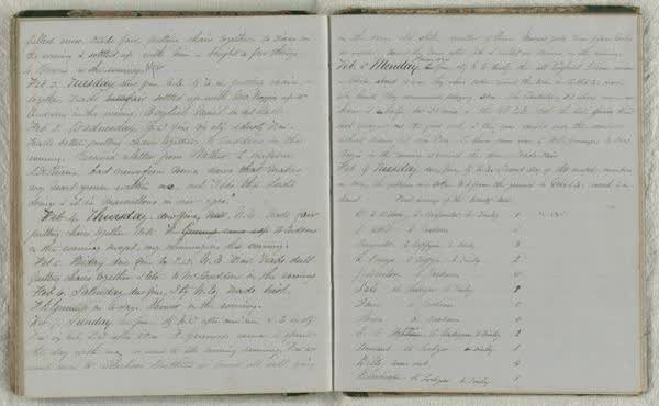 Log Book 1862, spread 77 of 91, Archive 971-1, 1862