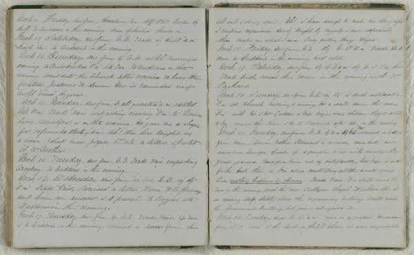 Log Book 1862, spread 81 of 91, Archive 971-1, 1862