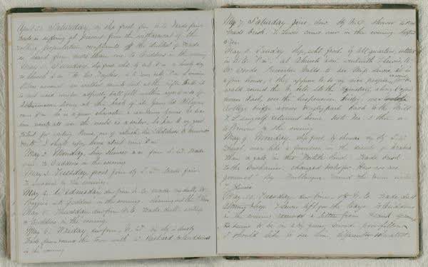 Log Book 1862, spread 86 of 91, Archive 971-1, 1862
