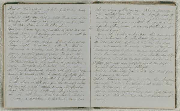 Log Book 1862, spread 85 of 91, Archive 971-1, 1862