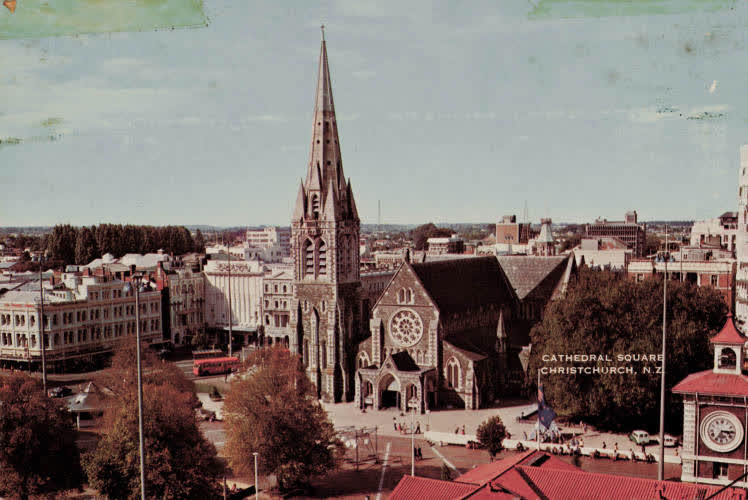 Christchurch Cathedral, Cathedral Square, 1960