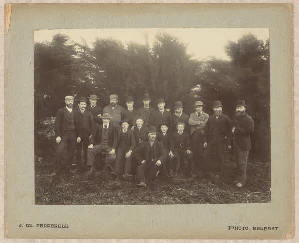 Portrait of a group of men, 1890