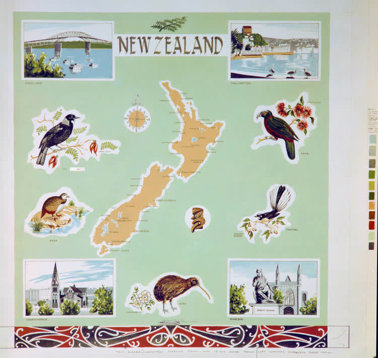 Map of New Zealand, 1969, 1969