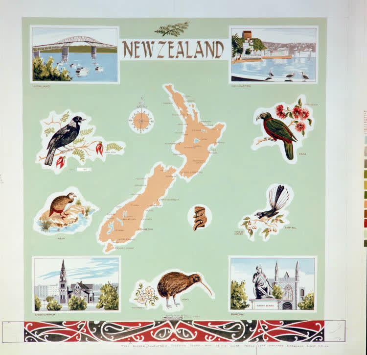 Map of New Zealand, 1969, 1969
