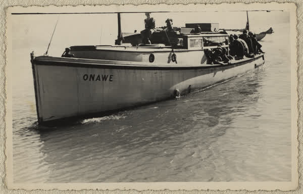 Passenger launch, Onawe, 1920