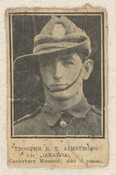 Newspaper clipping, portrait, 1915