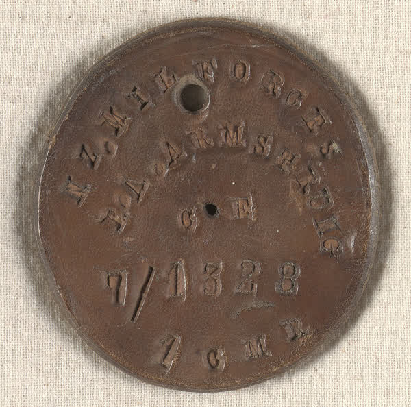 Leather medallion, 1915