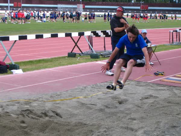 School long jump competition at QE2 Stadium, 2005