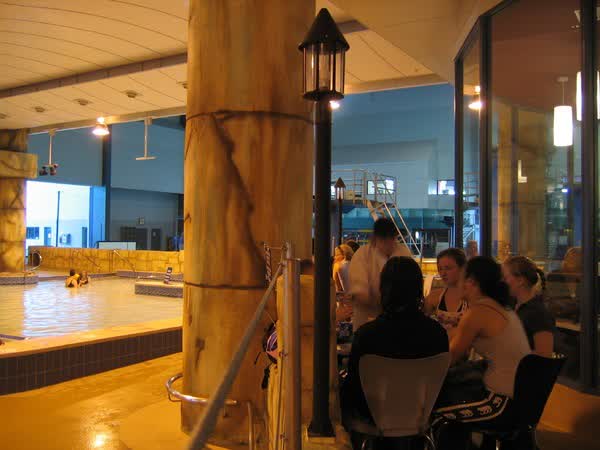 People poolside at QE2 pools, 2005