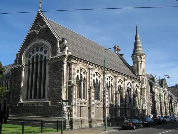 Arts Centre Great Hall and Classics Building on Rolleston Avenue, 2006