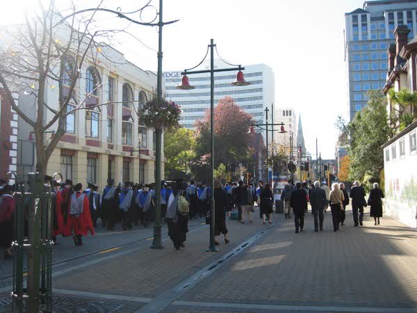 University of Canterbury graduation procession, 2006