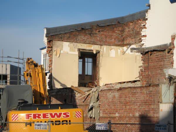 Upstairs flat in the partially demolished Scissortrix building, 2009