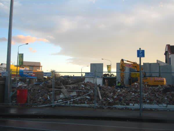 Beckenham demolition debris, 2009