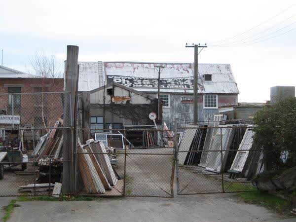 CRC Salvage warehouse on Orbell Street, 2009