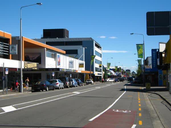 Shops in Sydenham on Colombo Street, 2008