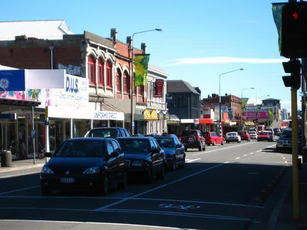 Buildings on Colombo Street, Sydenham, 2008