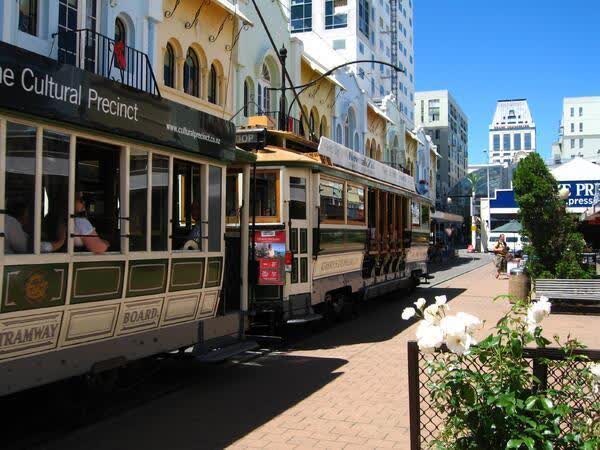 Trams on New Regent Street, 2008