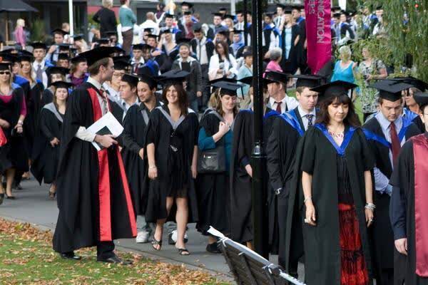 University of Canterbury graduands' procession, 2009